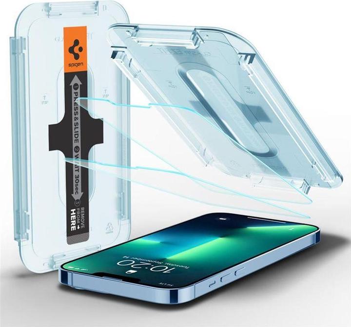 Actual product image Spigen Glas.tR EZ Fit (2 Piece, Apple iPhone 13 Pro Max)
