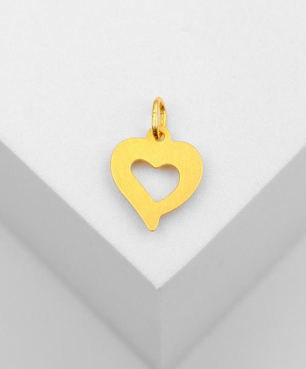 Produktbild Muau Pendant heart yellow gold 750, 17x11mm (750/18K Gelbgold)