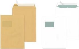 Produktbild Elepa Versandtasche, DIN C4, mit Haftklebung, Fenster, braun, Natron, 90g/qm (1 x)