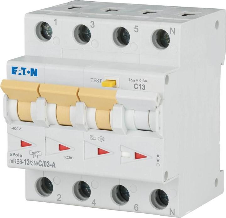 Actual product image Eaton mRB6-13/3N/C/03-A