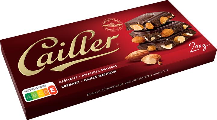 Actual product image Cailler Dark chocolate bar with almonds (200 g)
