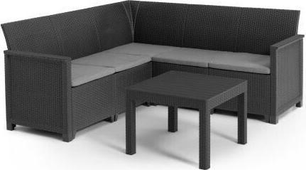Image du produit Allibert Lounge d'angle Emma 5 places, Graphite