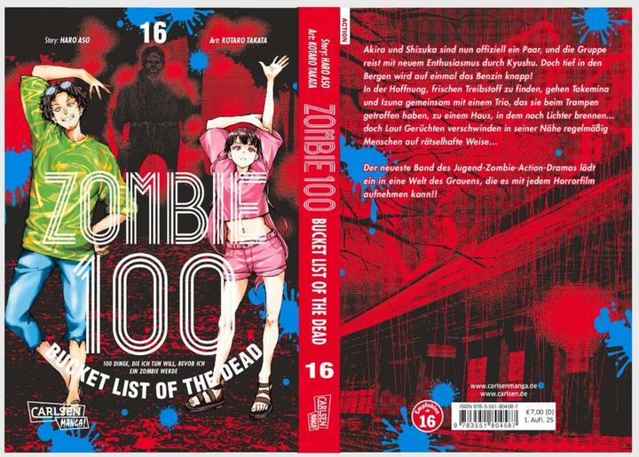 Productafbeelding Zombie 100 – Bucket List of the Dead 16 (Duits, Haro Aso, 2025)
