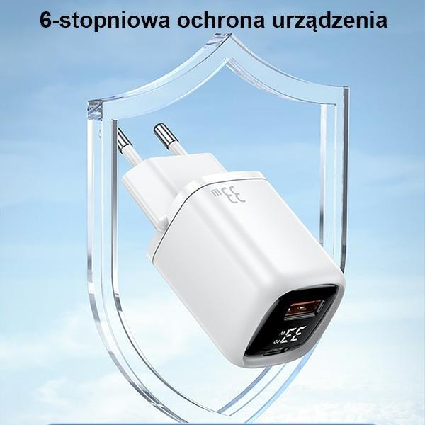 Produktbild Usams 33W QC + PD Digital Display Fast Charger (33 W)