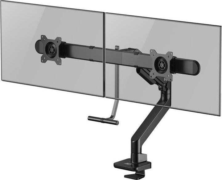 Actual product image Dual monitor arm office premium, with gas spring, crossbar (32")