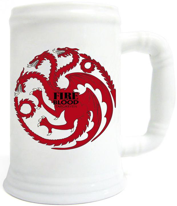 Immagine prodotto SD Toys Boccale di birra Targaryen di Game of Thrones (500 ml, 1 x)