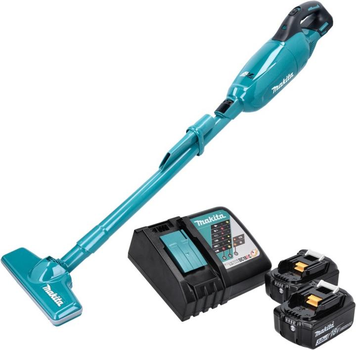 Image du produit Makita DCL 280 FRF Aspirateur sans fil 18 V Brushless + 2x batterie 3,0 Ah + chargeur