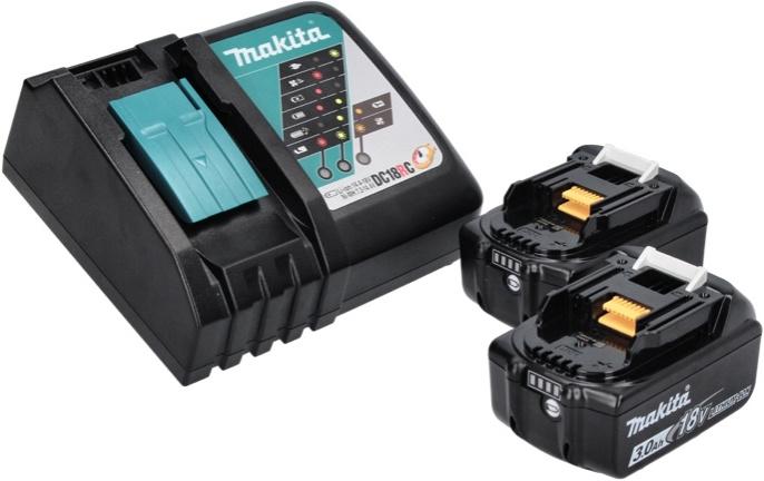 Produktbild Makita DMP 181 RFJ Akku Kompressor 18 V 11,1 bar + 2x Akku 3,0 Ah + Ladegerät + Makpac (11.10 Bar, 22 l)