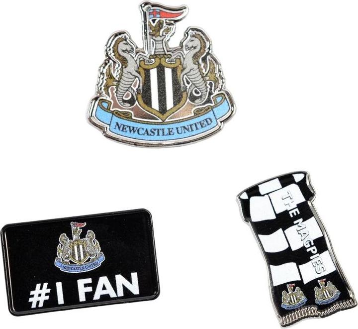 Produktbild Newcastle United FC AnsteckerSet 3erPack Metall