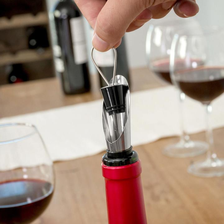 Image du produit InnovaGoods Set cadeau, 5x accessoires pour le vin - Bouteille de vin
