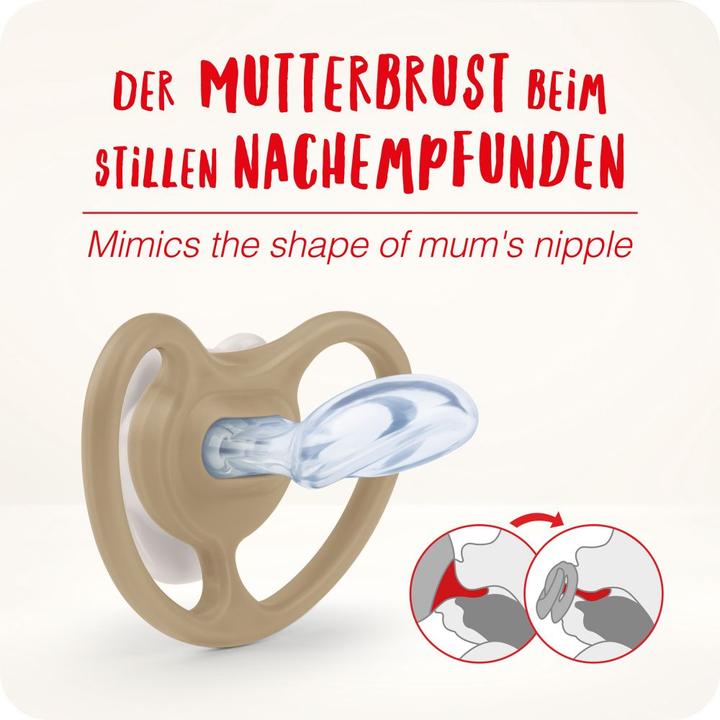 Produktbild NUK Space Night Silikon-Schnuller 6-18M, 2 St, blau/mint (2 x, 6 - 18 Monate)