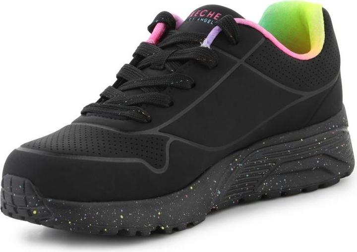 Actual product image Skechers Uno Lite Rainbow Speckle Girls Sneaker (33)