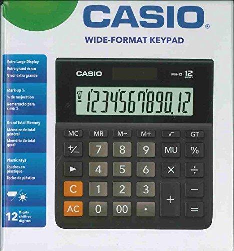 Image du produit Casio Calculatrice de bureau MH-12, 127 x 136.5 x 28.8 mm, noire (Piles, Cellules solaires)