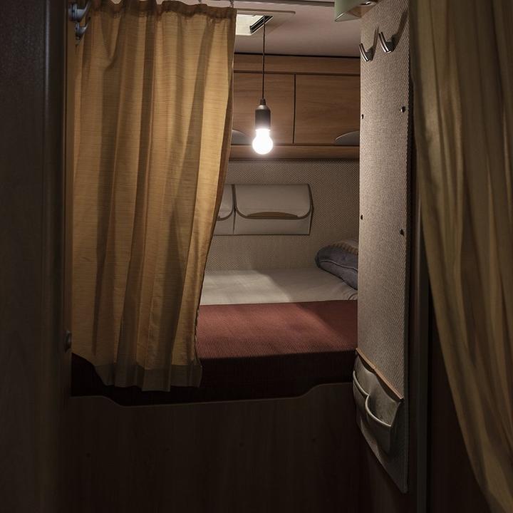 Produktbild ProPlus Retrolampe Holzmotiv mit Kordel 90cm
