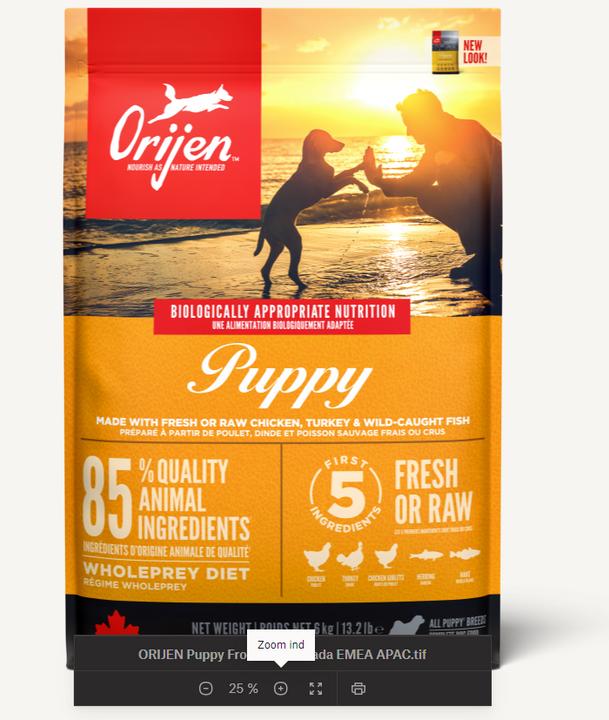 Actual product image Orijen Puppy (Puppy + kitten, 1 pcs., 6000 g)