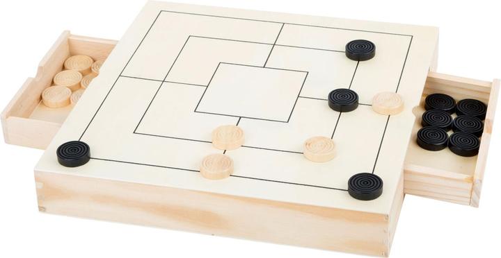 Actual product image small foot checkers, queens, mills