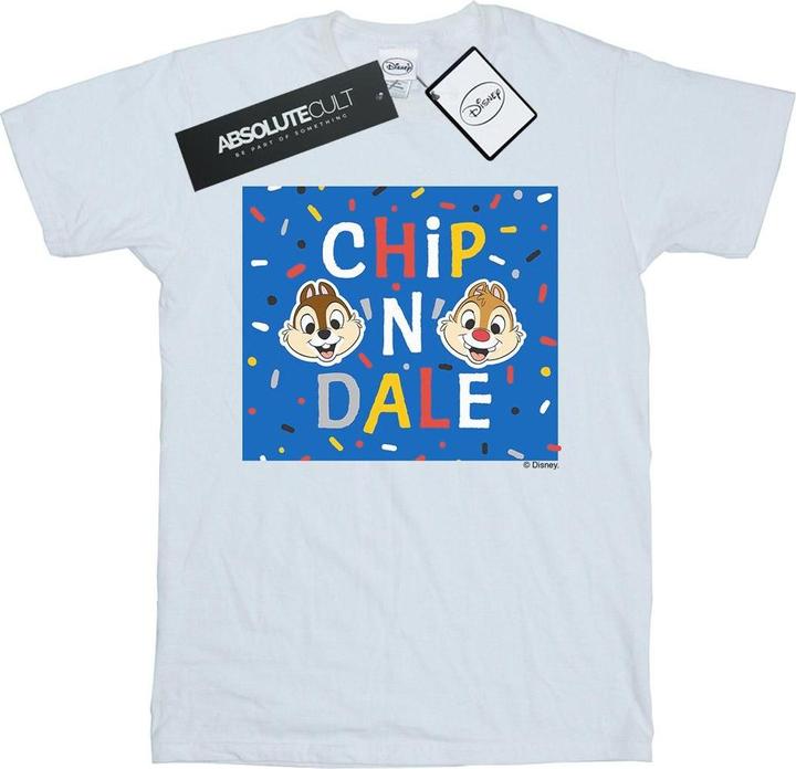 Actual product image Disney Womens/Ladies Chip N Dale Blue Frame Cotton Boyfriend T-Shirt (M)