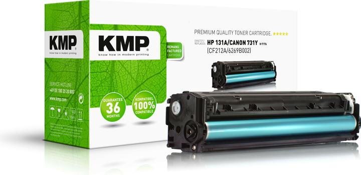 Image du produit KMP Toner remplacé HP131A/ Canon 731Y (CF212A/6269B002) (Y)