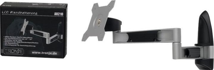 Image du produit Tronje LCD TFT Wandhalter AR210, 15"-2X", max.12kg (Mur, 24", 12 kg)