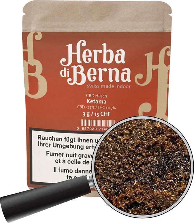 Image du produit Herba di Berna Hasch CBD Ketama (3 g, Intérieur)