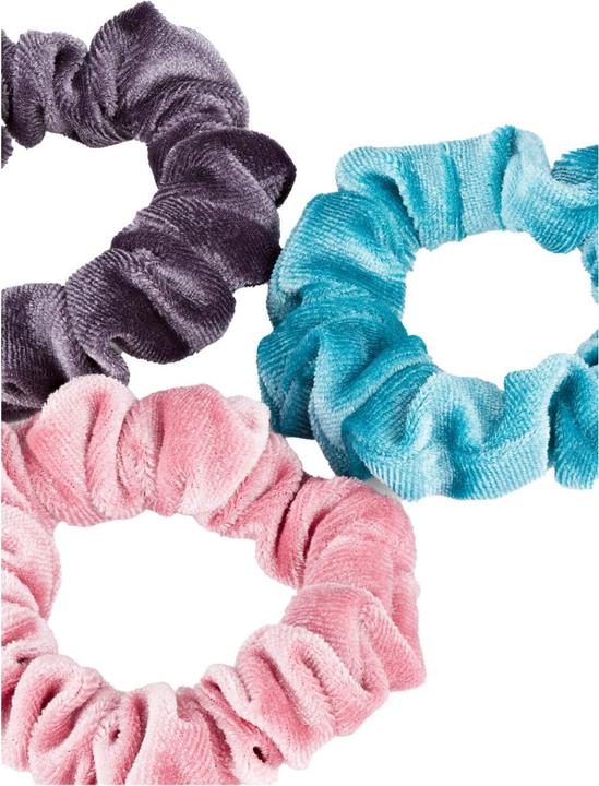 Produktbild Trisa Samt Scrunchie, mint, rosa & violett