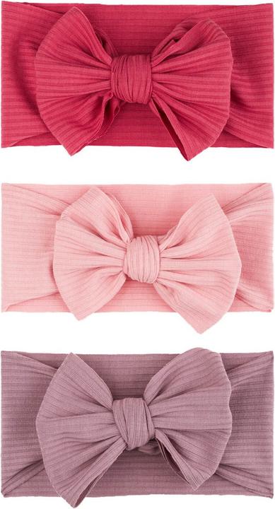 Produktbild Trisa Baby Haarband Trio mit Masche, lila, rosa & pink