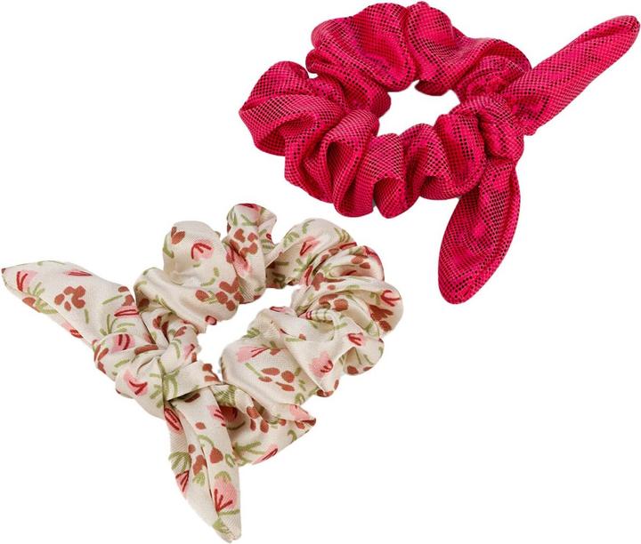 Image du produit Trisa Scrunchie avec dragonne pour enfants, rouge & beige-fuchsia