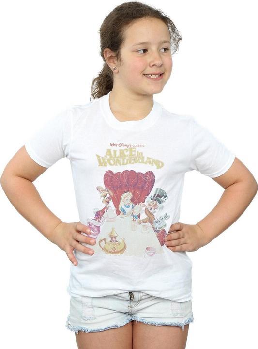 Produktbild Disney Alice In Wonderland Retro Poster TShirt Mädchen (152, 158)