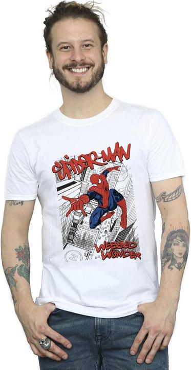 Image du produit - T-shirt SPIDER-MAN SKETCH CITY - Homme (4XL)