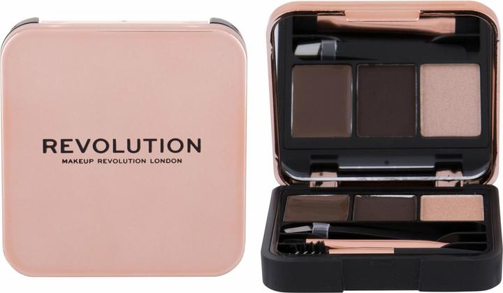 Makeup Revolution Brow Sculpt Kit (Dark Brown)