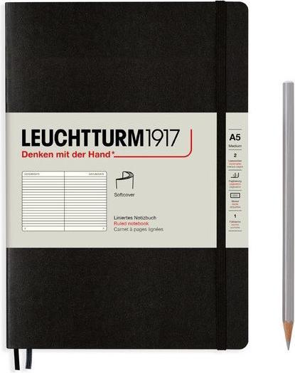 Image du produit Leuchtturm1917 Calepin (A5, À rayures, Couverture souple)