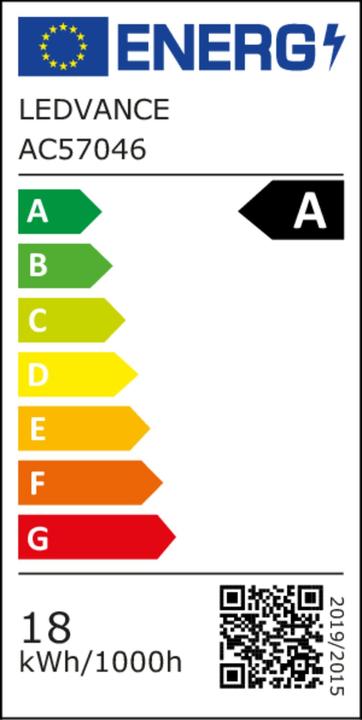Energy Label Osram LED TUBE T8 EM ENERGY EFFICIENCY CLASS A 1500 mm 17.6W 840 (G13, 17.60 W, 3700 lm, 8 x, A)