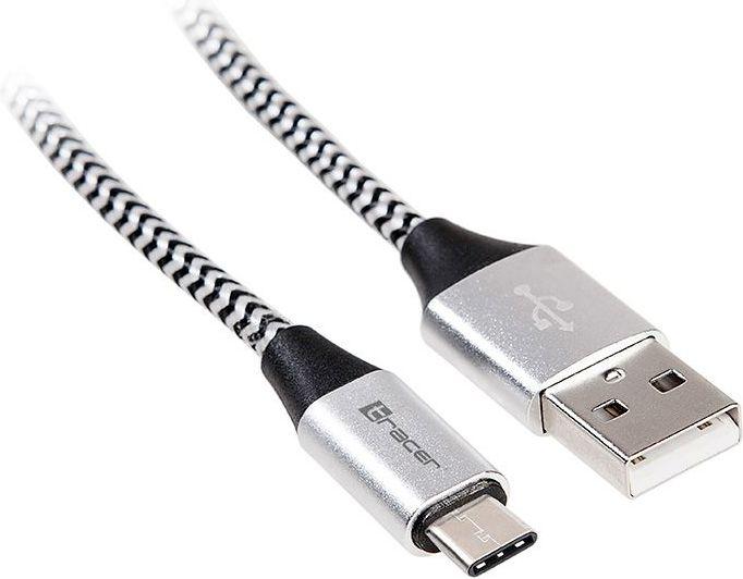 Actual product image Tracer USB 2.0 Type C A Male 1m black silver 46265 (1 m, USB 2.0)