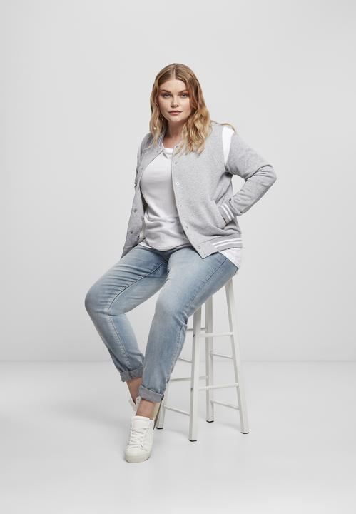 Immagine prodotto Urban Classics Giacca di felpa College con inserto organico da donna (3XL)