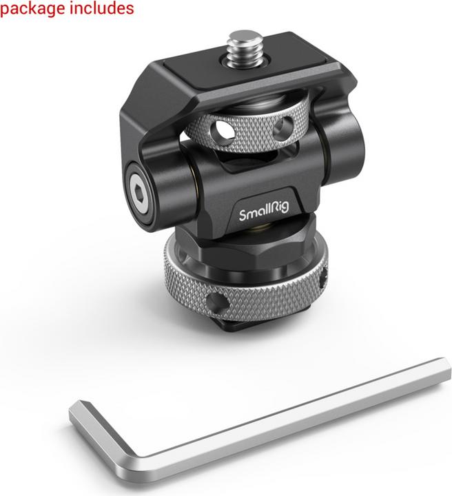 Immagine prodotto SmallRig Supporto per monitor orientabile e regolabile in inclinazione con attacco a slitta fredda (Accessori per monitor)