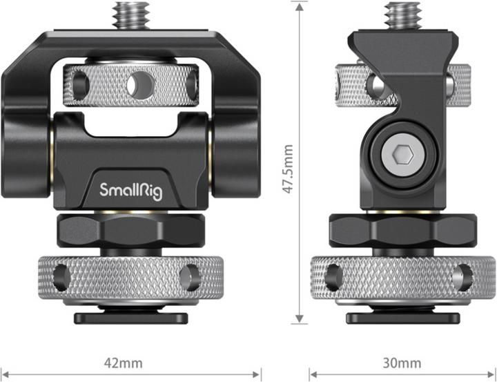 Immagine prodotto SmallRig Supporto per monitor orientabile e regolabile in inclinazione con attacco a slitta fredda (Accessori per monitor)