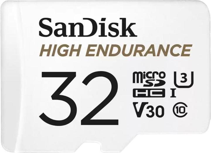 Actual product image SanDisk microSDHC Memory Card High Endurance, 32Gb, Class 10 / UHS-1 U3 (32 GB, microSDHC)