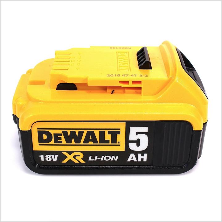 Actual product image DeWalt DCG 412 Battery angle grinder 18V 125mm + 1x battery 5.0Ah - without charger (125 mm)