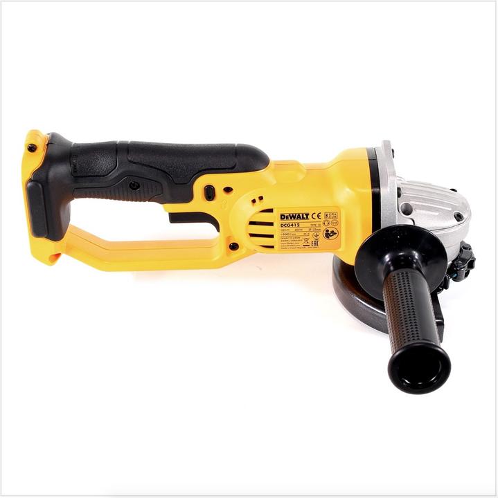 Actual product image DeWalt DCG 412 Battery angle grinder 18V 125mm + 1x battery 5.0Ah - without charger (125 mm)