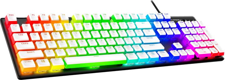 Actual product image HyperX Pudding Keycaps 2 - Full Key Set - PBT - White (US Layout)