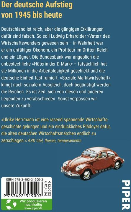 Actual product image Deutschland, ein Wirtschaftsmärchen (German, Ulrike Herrmann, 2022)