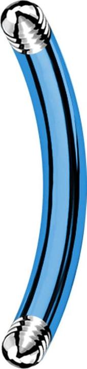 Image du produit Star Piercing Tige de banane bleu clair (sans laiton, Titane G23)