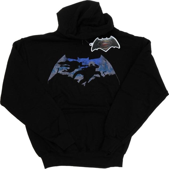 Immagine prodotto Batman v Superman Battle Silhouette Felpa con Cappuccio Uomo (L)