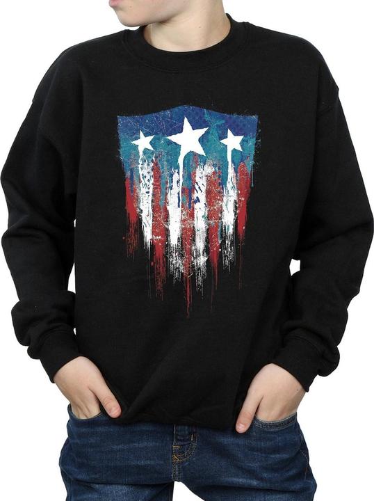 Image du produit - Sweat CAPTAIN AMERICA FLAG SHIELD - Garçon (140, 146)