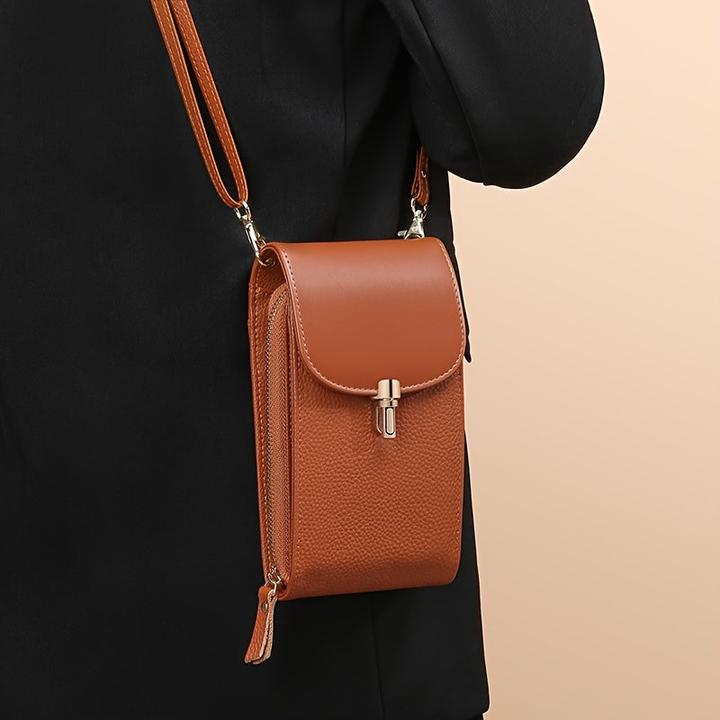 Image du produit Only-Bags.Store Étui pour téléphone portable en cuir véritable, sac à bandoulière, sac à bandoulière, 8 fentes pour