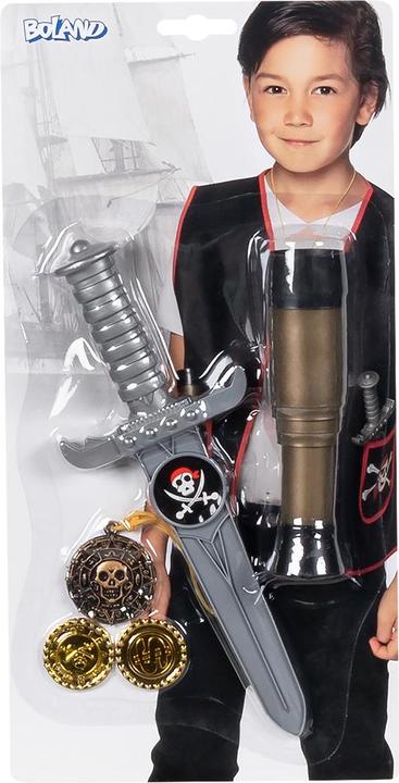 Actual product image Boland Benelux Piratesque set telescope 18cm dagger 23cm/amulet/2 coins