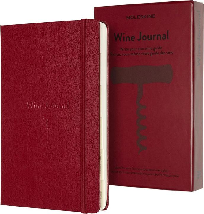 Image du produit Moleskine Passion Journal L/A5, Vin, couverture rigide, Darkred (A5, Règle spéciale, Couverture rigide)