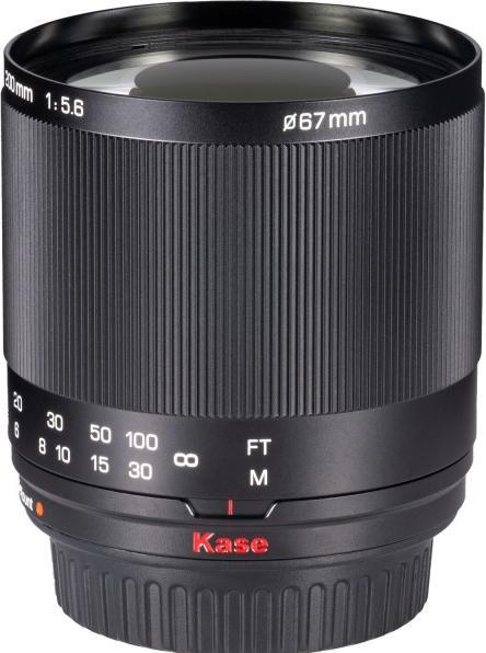 Actual product image Kase 200mm f/5.6 MC Reflex Spiegelobjektiv für Canon EF Mount (full size, APS-C / DX)