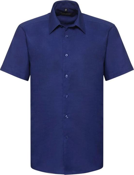 Russell Collection Oxford Hemd Kurzarm pflegeleicht
