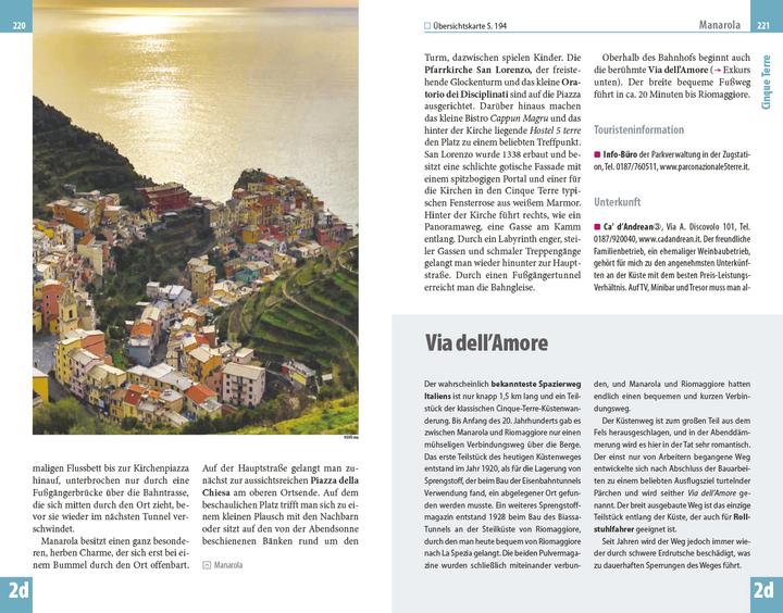 Immagine prodotto Reiseführer Ligurien, Italienische Riviera, Cinque Terre (mit 22 Wanderu (Tedesco, Avvoltoio della Sibilla, 2023)